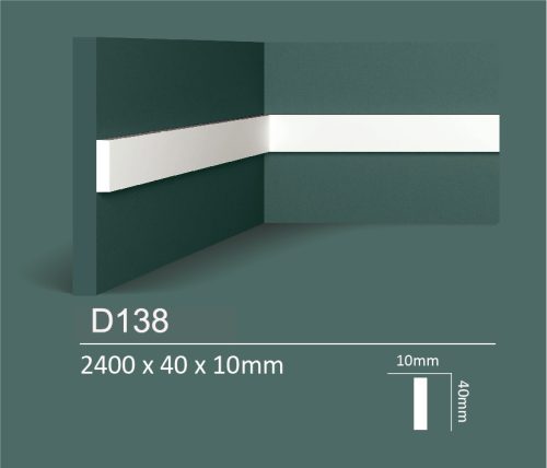 Dubai Decor D138 fali díszléc/szegélyléc 2400 x 40 x 10 mm