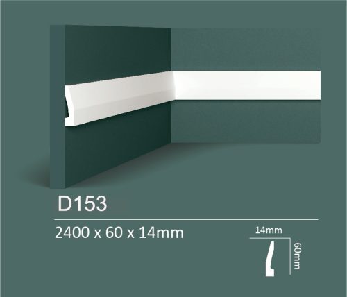 Dubai Decor D153 fali díszléc/szegélyléc 2400 x 60 x 14 mm
